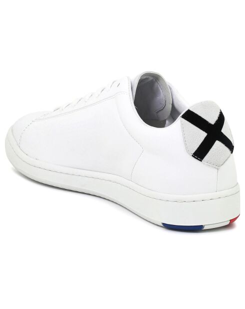 Sneakers en Cuir Blazon Sport Made in France blanc/noir